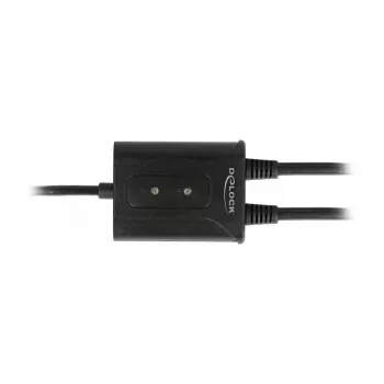 Seriële kabel DeLOCK 63950 USB 2.0 Type-A 2 x RS-232 DB9 zwart 0,6 m