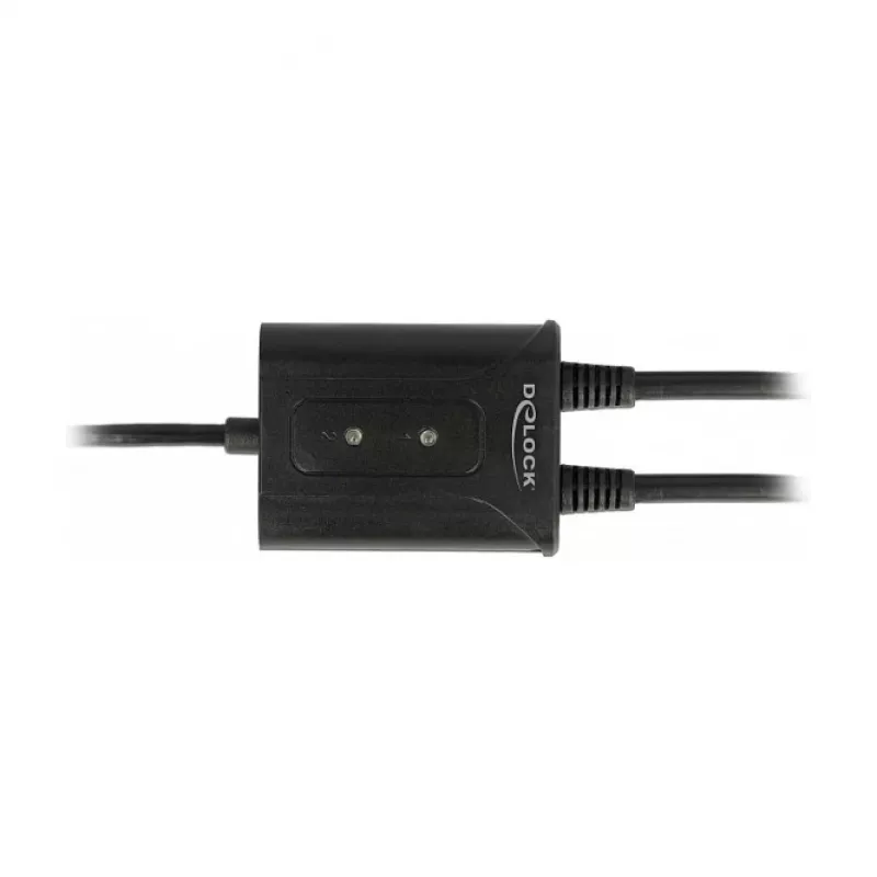 Seriële kabel DeLOCK 63950 USB 2.0 Type-A 2 x RS-232 DB9 zwart 0,6 m