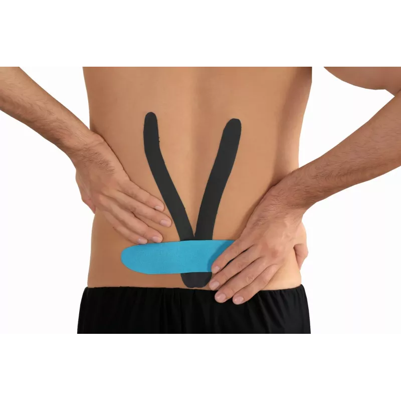 Kinesiotape MDH DRQR5C4FGX5XP — elastische katoenen kinesiologie-tape 5 m × 50 mm, beige