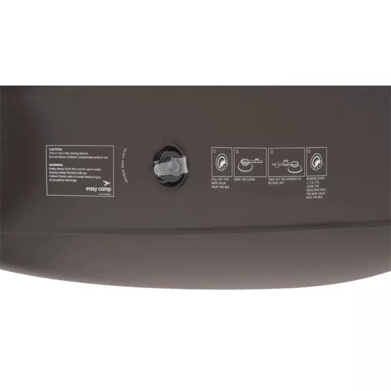 Opblaasbare campingligstoel Easy Camp 420072, bruin, PVC, 840×1400×700 mm