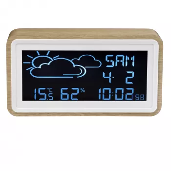 Digitaal weerstation Denver WS-72 hout LCD DC/batterij