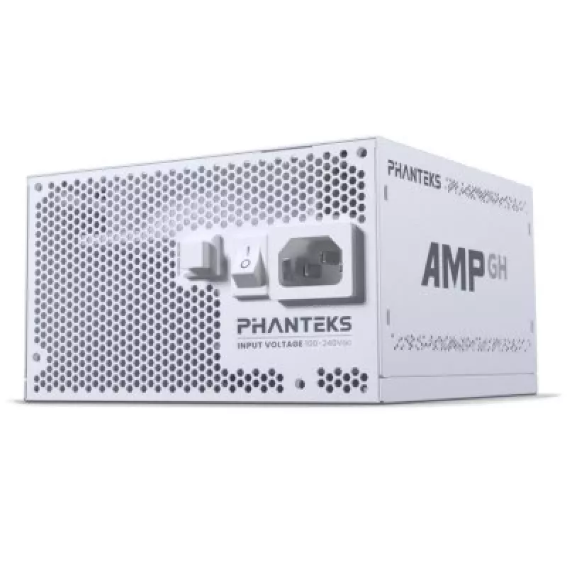 Voeding PHANTEKS AMP GH 850 W, 18+10 pin ATX, volledig modulair, 80 PLUS Gold, wit