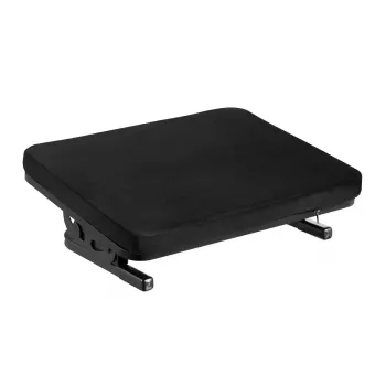 Voetsteun MACLEAN MC-460 ergonomische gevoerde metalen voetsteun, antislipbasis, kanteling -20–20°, max. belasting 20 kg, zwart