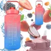 Extralink Motivatie-waterfles, 2000 ml, rood-blauw, BUT-994