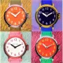NeXtime klok 8158 Time Zones, 43x43,4 cm, wand, meerkleurig