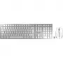 CHERRY DW 9100 SLIM toetsenbord muis inbegrepen universeel RF draadloos + Bluetooth QWERTZ Duits zilver
