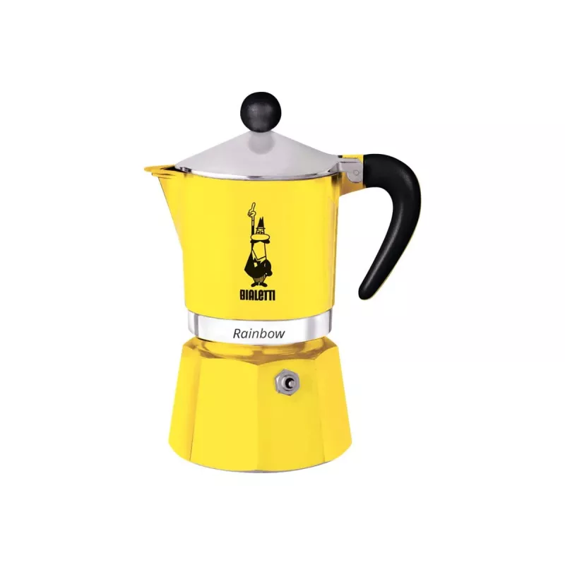 Moka pot Bialetti Rainbow zwart geel