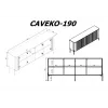 Cama Meble VERA ladekast 190x40x80 cm, mat zwart