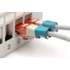 DIGITUS - kabelclips met kleurcodering - voor patchkabels - blauw (verpakking van 100) (A-CC-B)