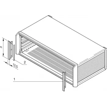 SCHROFF zijafdekplaat PROPAC/PRO - rack-accessoire (24576117)