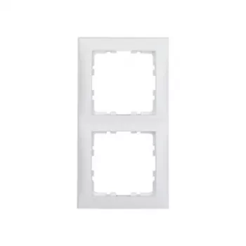 Wandplaat / schakelaarafdekking Berker 10129909 — wit, thermoplast, schroefloos, 1 st.