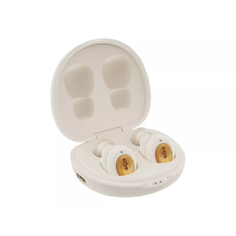 Marley True Wireless Earbuds Champion met ingebouwde microfoon Bluetooth crème