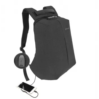 Rugzak Tellur Notebook 15.6 Antitheft met USB-aansluiting, zwart