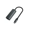 SAVIO-adapter USB-C 3.1 Gen.1 (M) naar RJ-45 Gigabit Ethernet (F), 1000 Mbps, AK-56, grijs