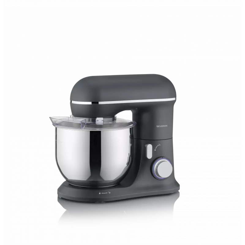 SEVERIN KM 3899 keukenmachine — 1200 W, 5,3 l RVS-kom, zwart