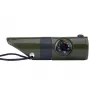Mil-Tec SP.22073 overlevingsfluitje 6-in-1, olijfgroen