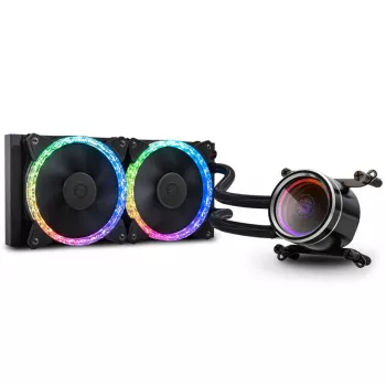All-in-One-vloeistofkoeler BitsPower Cyclops 240 – zwart/zilver, 240-mm radiator