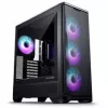PHANTEKS Eclipse G400A pc-behuizing + Glacier M25 Gen2 AiO-vloeistofkoeling - zwart
