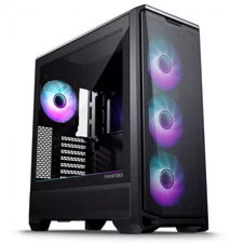 PHANTEKS Eclipse G400A pc-behuizing + Glacier M25 Gen2 AiO-vloeistofkoeling - zwart