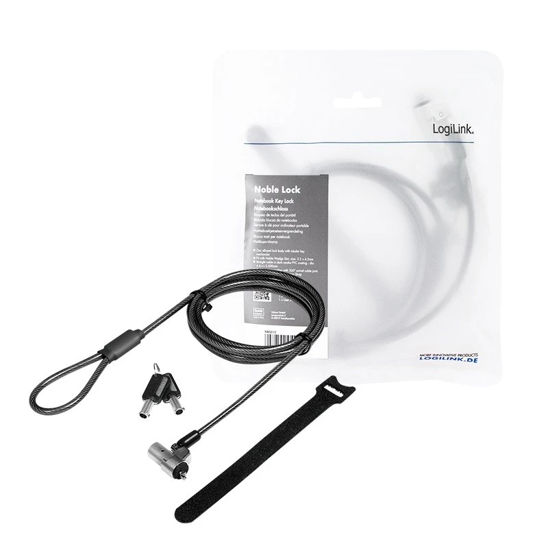 Kabelslot LogiLink NBS012 zwart zilver