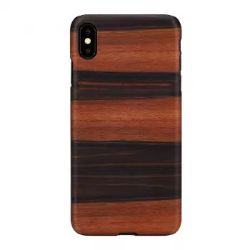 Smartphonehoes man and wood voor iPhone XS Max – ebbenhoutzwart, beschermende hardcase achterklep