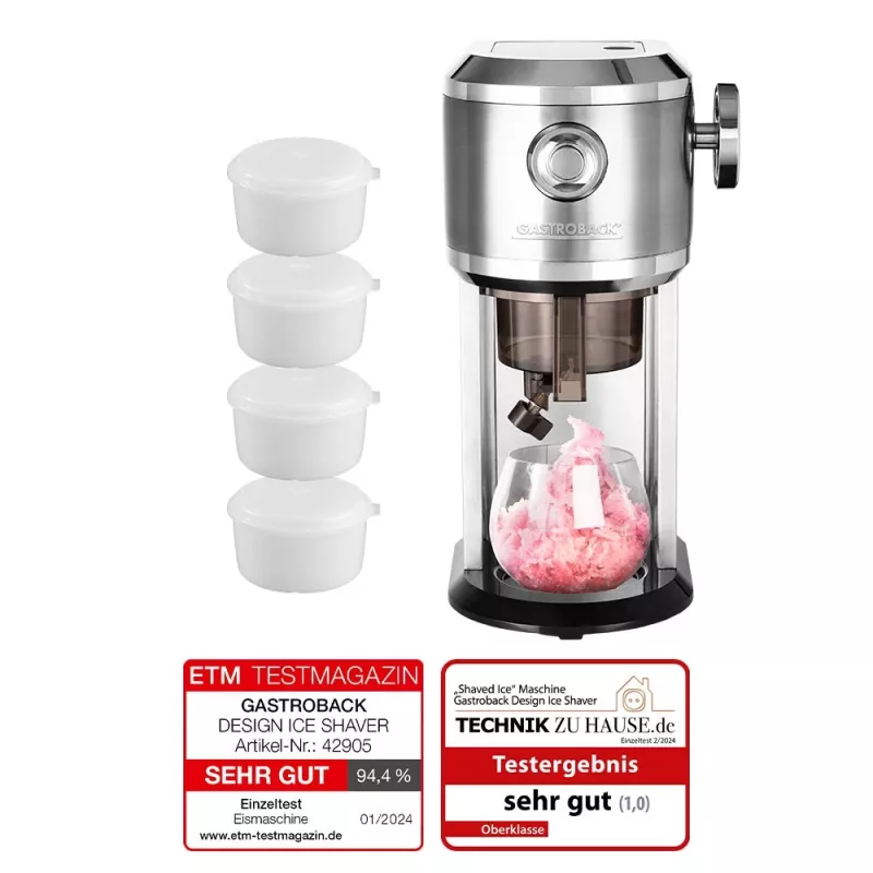 GASTROBACK accessoire-ijsb lokjesset 4 stuks met deksel voor ijsvormen 91552