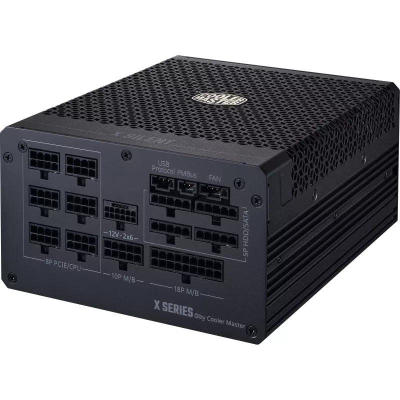 Cooler Master X Silent Edge Platinum 1100 MPS-B001-AZBP-NBEU pc-voeding, 1100 W, 80 PLUS Platinum, ATX 3.1, modulair, 12VHPWR, 20+4-pins, zwart