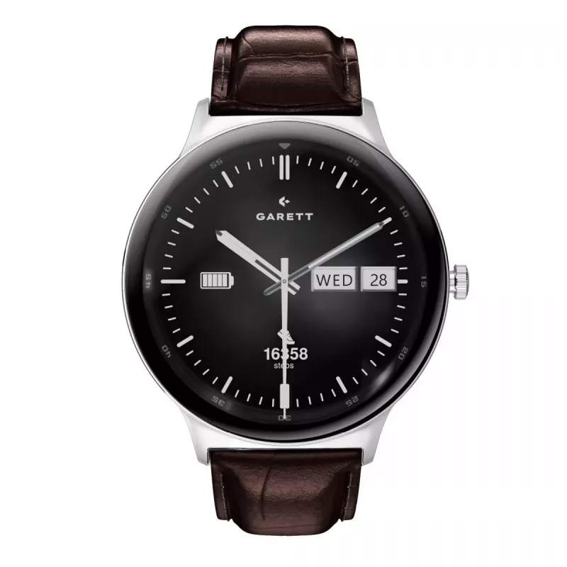 Smartwatch Garett Quantum — roestvrij staal zilver