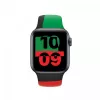 Band Apple 44mm zwart Unity sportband S/M zwart groen rood