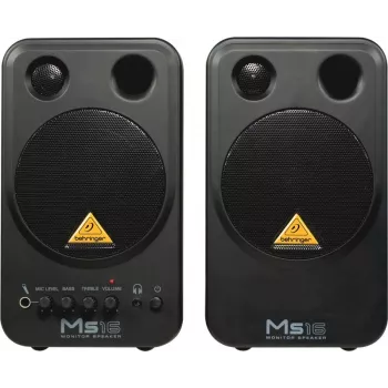 Behringer MS16 luidspreker 2-weg zwart bedraad 16 W