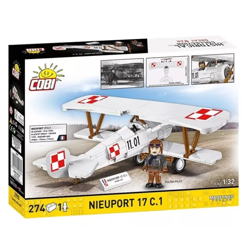 Cobi bouwsteenset Nieuport 17 C.1 274-delige modelbouwset
