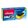 Spons VILEDA rechthoekig vezel, handwas, geel/zwart/blauw, 3-pack
