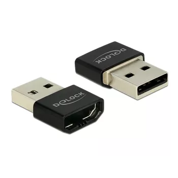 Delock MHL-adapter HDMI-A bus > USB Type-A stekker zwart