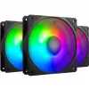 Set met 3 COOLER MASTER-VENTILATOREN Mobius 120P ARGB