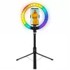 LogiLink Smartphone-ringlamp met selfie-stick-statief, DM 20cm (AA0156)