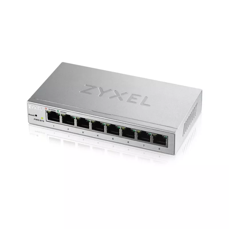 Zyxel GS1200-8 managed Gigabit Ethernet (10/100/1000) zilver