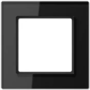 JUNG AC 581 GL SW - zwart - glas - 84 mm - 84 mm