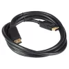 Akyga AK-AV-10 DisplayPort-kabel, stekker/stekker, vergulde stekkers, 1,8 m, zwart