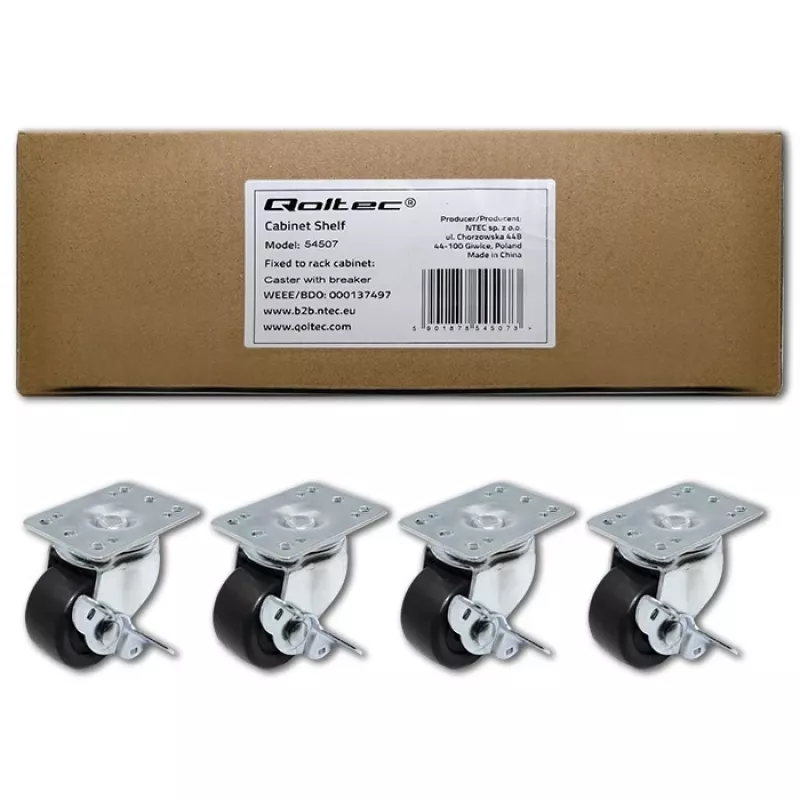 Qoltec - rollenset voor rack - wi