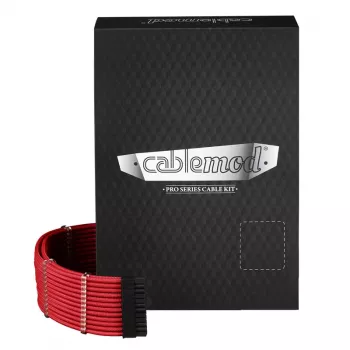 Voedingskabelset CableMod PRO Series ModMesh C-serie voor Cooler Master RMi/RMx (rood)