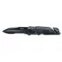 Gevechts-/tactisch mes Walther 5.0728 — spear-point, roestvrijstalen lemmet 9,5 cm, totale lengte 22,3 cm, zwart