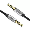 Baseus Yiven audiokabel 3,5-mm jackplug M30 1,5 m zilver + zwart