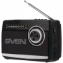 Luidspreker SVEN SRP-155, zwart (3W, Bluetooth, FM/AM/SW, USB, microSD, zaklamp, accu)
