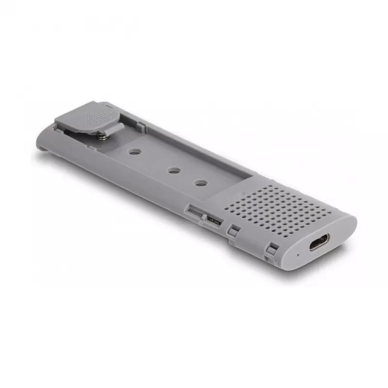 SSD-behuizing DeLOCK Externe USB Type-C combo-behuizing voor M.2 NVMe PCIe of SATA SSD gereedschapsloos