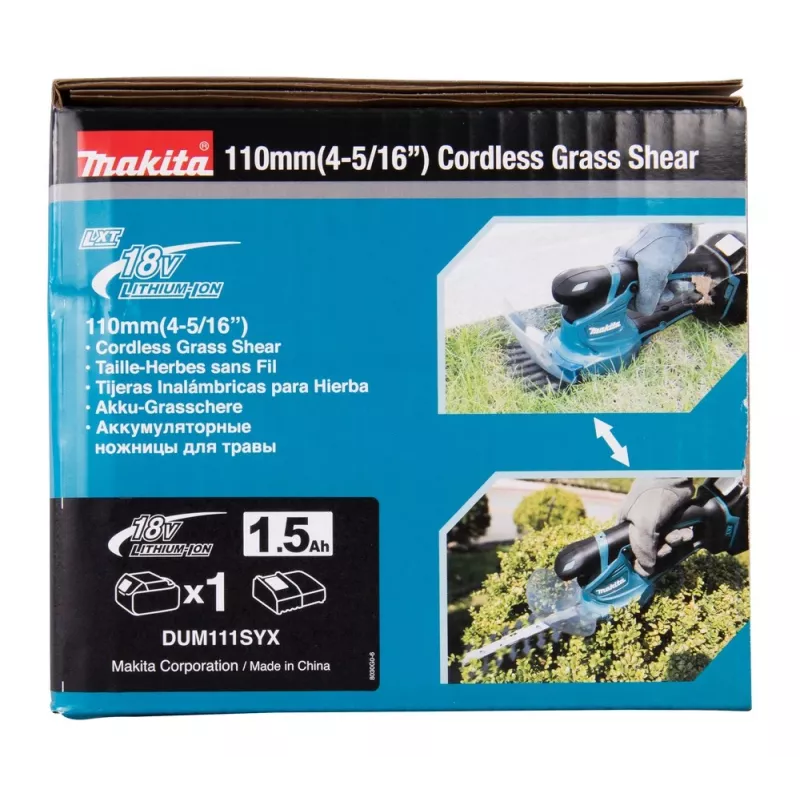 Makita DUM111SYX 18 V accu-grasschaar 2-in-1