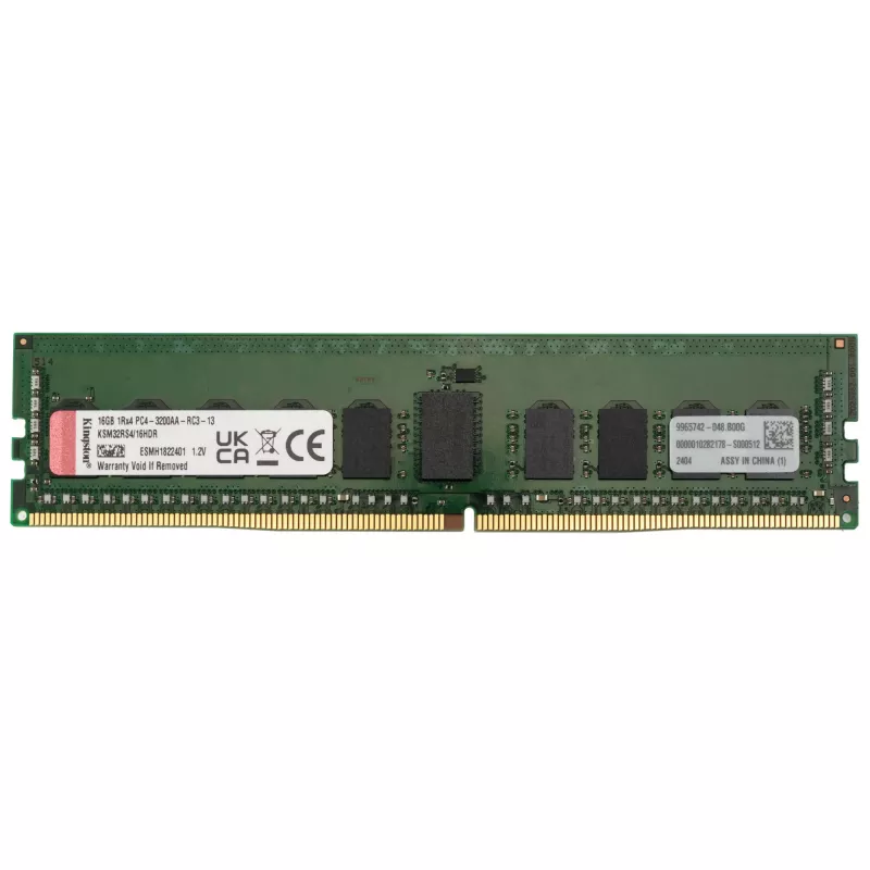 Kingston Server Premier - DDR4 - 16 GB - DIMM 288-PIN - 3200 MHz / PC4-25600 - CL22 - 1.2 V - registered - pariteit - ECC
