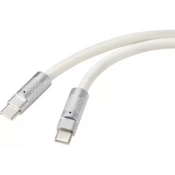 Renkforce USB-C®-kabel USB 2.0 USB-C®-stekker, USB-C®-stekker 1,00 m wit RF-6056876 (RF-6056876)