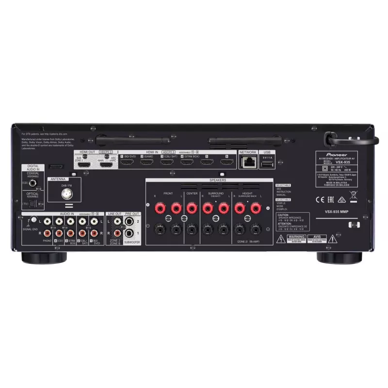 Pioneer VSX-935-B homecinema-receiver zwart