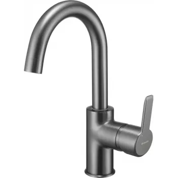 deante wastafelkraan BQA D24M, chroom, waterbesparend