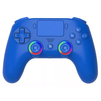 Draadloze LED-controller SUBSONIC SA5639-3 voor PS4 en pc, blauwe draadloze gamepad